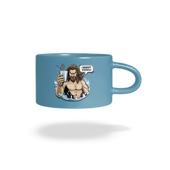 Bastard Aquaman hrnek makronka Blue Macaron