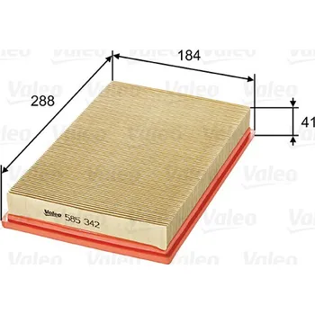 Vzduchový filtr Vzduchový filtr VALEO 585342
