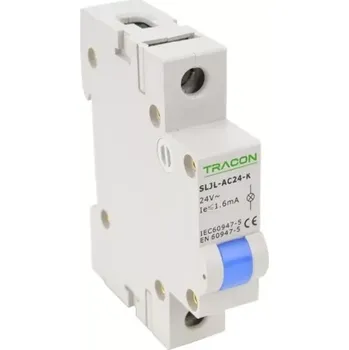 Jistič Tracon SLJL-AC24-K Modulární kontrolka Led, modrá, 24V AC (Tracon SLJL-AC24-K)