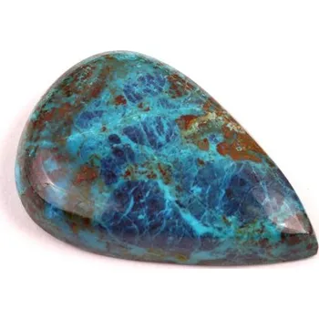Přírodní kámen Kabošon Shattuckite č.7155 (31x21x7mm)