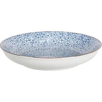 Stolování Hluboký talíř modré kvítky BlueFlow - Ø20*4 cm