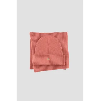 Kšiltovka SET ČEPICE A ŠÁLA GANT SHIELD BEANIE AND SCARF GIFT SET FADED BRICK