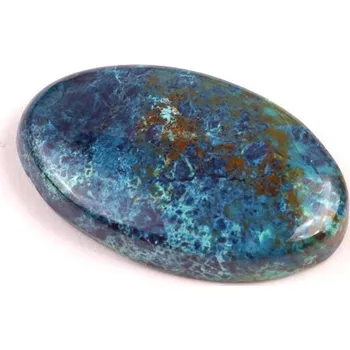 Přírodní kámen Kabošon Shattuckite č.7162 (32x19x6mm)