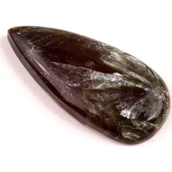 Přírodní kámen Kabošon Serafinit č.7206 (35x17x5mm)