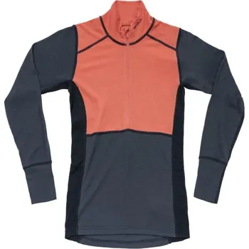 Dámské termoprádlo Dámské funkční triko Devold LAUPAREN MERINO 190 XS Tmavě modrá, Červená