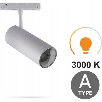 LED Track Reflektor Bílý 12W 3000K Teplá Bílá Typ A SMART TRACK 48VDC