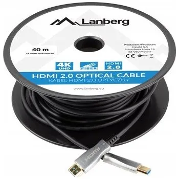 Video kabel Kabel Lanberg CA-HDMI-20FB-0400-BK HDMI - HDMI 40 m
