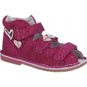 Dívčí obuv BARTEK 8550065 PROFILAKTICKÉ SANDÁLKY PAPUČE DOMÁCÍ ORTO THOMAS 26 Růžové