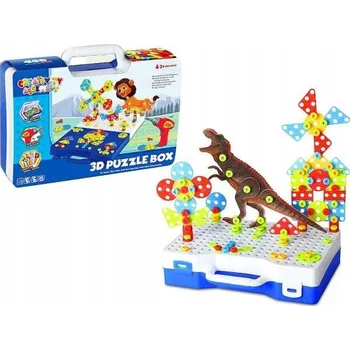 ostatní stavebnice Stavebnice 3D kostky k šroubování s kufříkem /ADAR