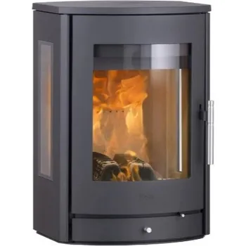 Krbová kamna HETA Scan-line 850M Wall s bočním prosklením černý lak