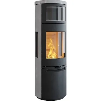 Krbová kamna HETA Scan-line 900B boční prosklení černý lak a mastek