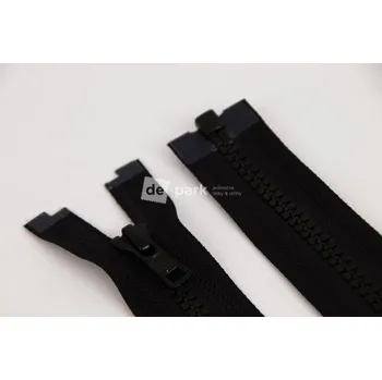Zip Zip YKK - 45 cm - dělitelný - černá - 999