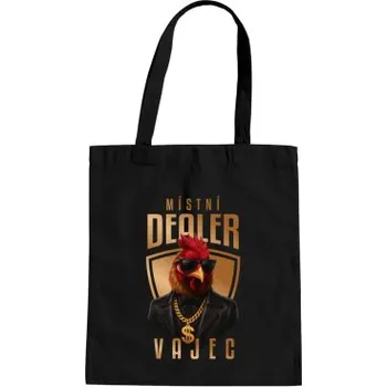 Žertovný předmět Místní dealer vajec v2 - taška s potiskem- Tričkový.cz