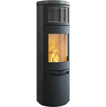 Krbová kamna HETA Scan-line 900B černý lak a pískovec blackwood