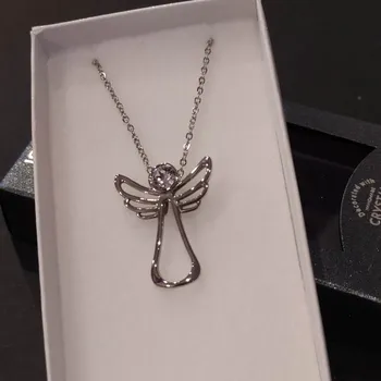 Náhrdelník JSB bijoux Ocelový náhrdelník s krystaly Swarovski anděl IV