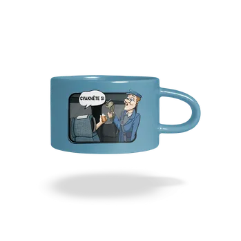 Bastard Cvakněte si hrnek makronka Blue Macaron