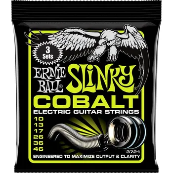 Struna pro kytaru a smyčcový nástroj Ernie Ball 3721 Cobalt Regular Slinky 3 Pack + prodloužená záruka 3 roky