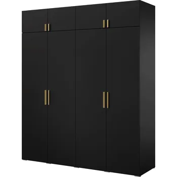 Šatní skříň Skříň mzm24 Napoli 200 x 235 x 60 cm černá
