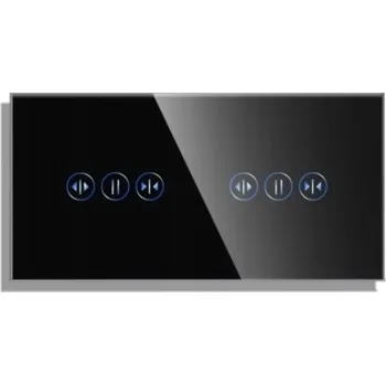 vypínač DOTYKOVÝ SPÍNAČ OVLADAČ ROLETY WIFI TUYA 2K SKLENĚNÝ