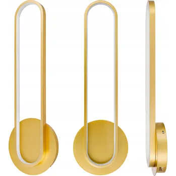 Lampička Nástěnné svítidlo lampička na čtení vnitřní LED lampa 63cm zlatá