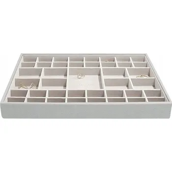 Šperkovnice Šperkovnice na bižuterii se 41 přihrádkami, šedá