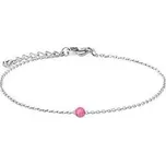 NBP74-OP22 Ocelový náramek s opálem - kulička 5 mm