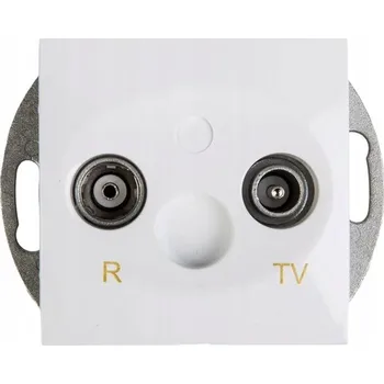 Elektrická zásuvka Anténní zásuvka nástěnná Kontakt-simon bílá