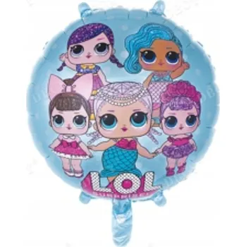 Balónek Fóliový balónek LOL pro holčičky k narozeninám, 45 cm