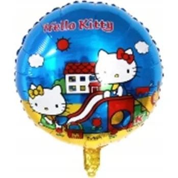 Balónek Fóliový balónek SRDCE KOTEK HELLO KITTY narozeniny 45 cm