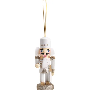 Svíčka Koopman Louskáček dřevo, bílý, 9 cm, 4 motivy