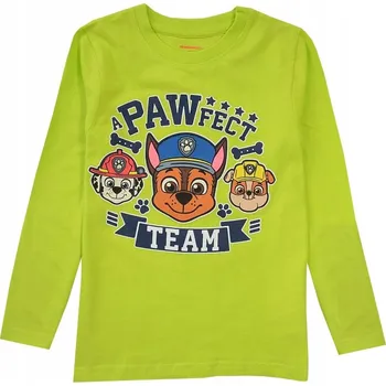 EplusM dětské tričko s dlouhým rukávem bavlna zelené velikost 128