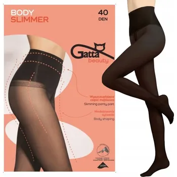 Dámské punčochy GATTA PUNČOCHÁČE MODELUJÍCÍ A ZTENČUJÍCÍ POSTAVU BODY SLIMMER 40 DEN NERO 4-L
