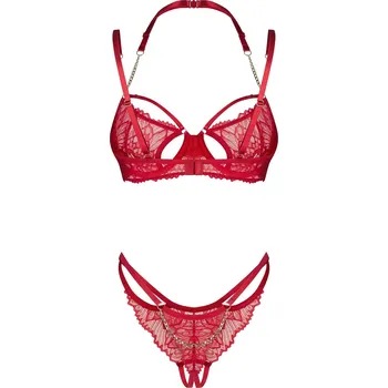 Dámské erotické prádlo Dámský svůdný set Matildea červený - Obsessive Velikost: S/M