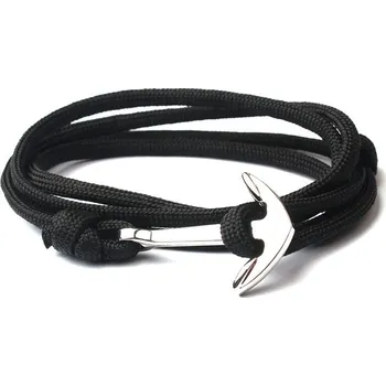 Náramek Náramek s kotvou Elements Barva: Černá