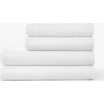 Ručník Bavlněný froté ručník / osuška Soft bez bordury - bílý 50 x 100 cm