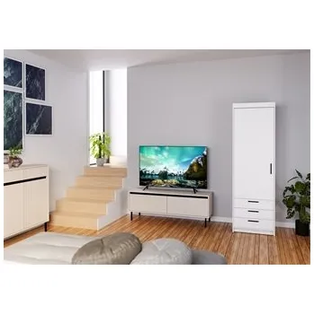 Pohovka EVERLY 1D3S - skříň BEZ NÁDSTAVCE - Bílá (ELENA WH01 3S) "LP" (K150-Z)