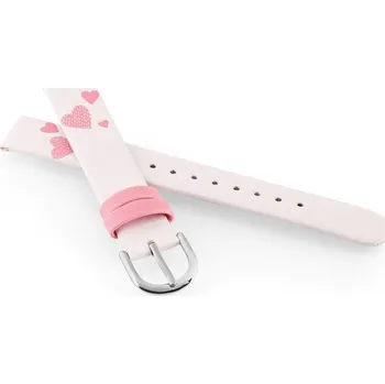 Řemínek na hodinky Koženkový řemínek JVD RJ7237.3 14mm, růžový, dětský