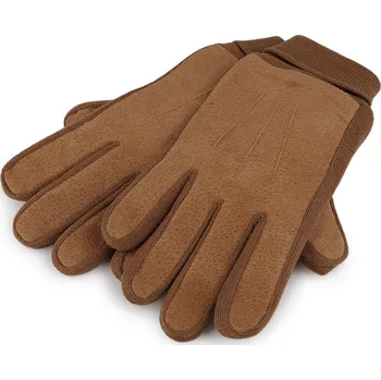 Rukavice Pánské rukavice s nápletem, střední, 7 béžová velbloudí