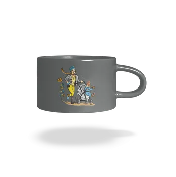 Bastard Nestíhačka hrnek makronka Grey Macaron