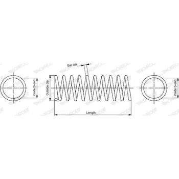 Pruzina podvozku MONROE (SP2616)