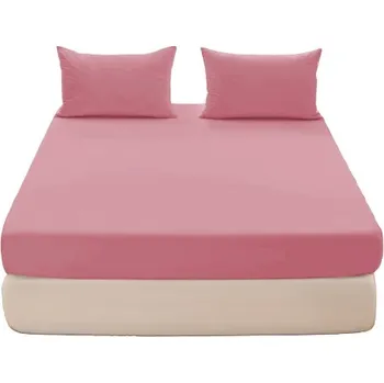 Prostěradlo Prostěradlo Jersey s gumou 140x200+25 Růžové