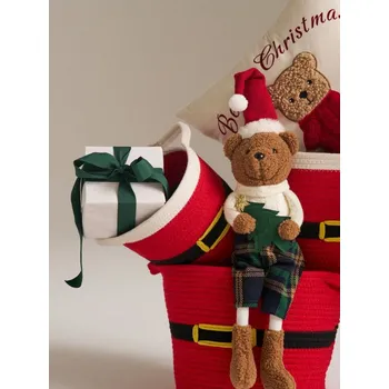 Úložný box Sinsay - Vánoční úložný koš s motivem obleku Santy - červená - 842GN-33X - 842GN-33X-ONE