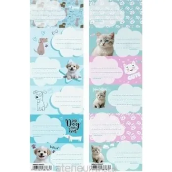 Set školních potřeb Naklejki na zeszyt CUTIES 25szt