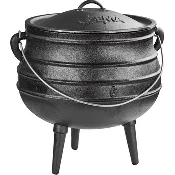 Kempingové nádobí DEMA BBQ litinový kotlík Madagaskar 14 litrů