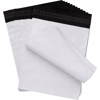 Obálka Pakomat Plastové obálky 350x460 mm černé a bílé 50 kusů