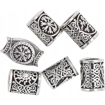 Péče o vousy KORÁLKY NA VLASY NEBO VIKINGSKÉ VOUSY 6 KS