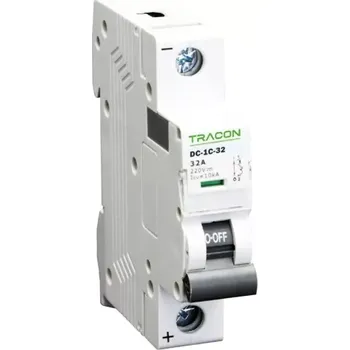 Jistič Tracon DC-1C-50 Jistič pro jednosměrné obvody, 1P, 50A, 220VDC (Tracon DC-1C-50)
