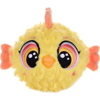plyšák PLYŠ Bouncibles kuře Leo 8cm plyšák skákací míček 2v1