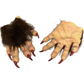 Karnevalový doplněk Dekomark Čertovské ruce s drápy a chlupy