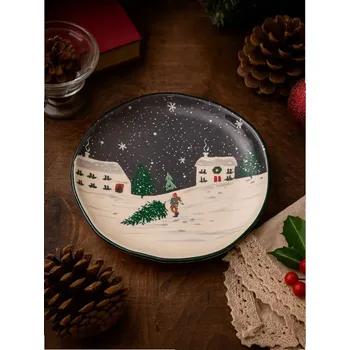 Talíř Sinsay - Talíř s vánočním motivem - zelená - 475GI-77X - 475GI-77X-ONE